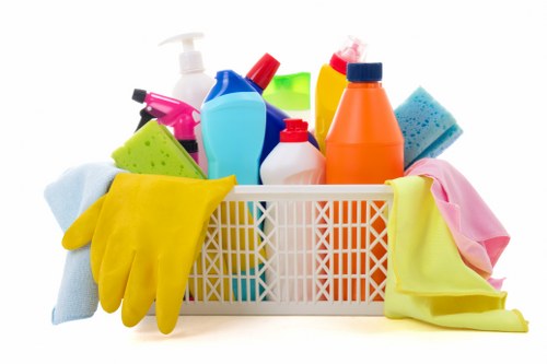 Illustration of a cleaner service complaint being logged and reviewed