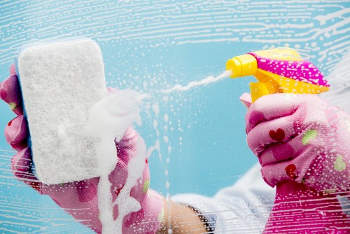 Technician performing deep upholstery cleaning