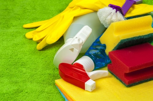 Cleaning tools and supplies used for post-construction cleaning