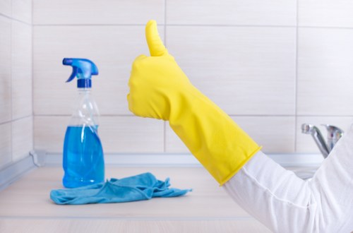 Professional home cleaning tasks in a Lambeth property