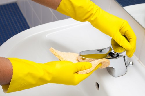 Domestic cleaner in Lambeth maintaining a tidy living room